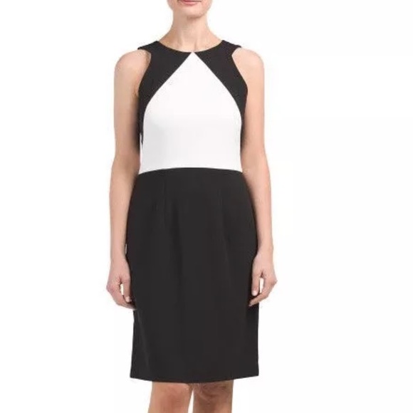 NWT Betsey Johnson color block scuba crepe dress - Picture 2 of 6